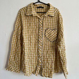 Yellow Gingham Shirt